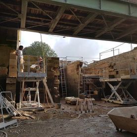 Natursteinbetrieb NRH - Hannover - Wasserkunst der Herrenhäuser Gärten - Baustelle